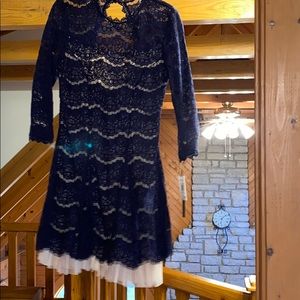 Pretty navy dress brand new with tags